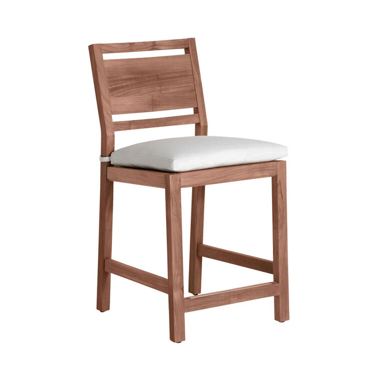 SUMMER CLASSICS LUCY OUTDOOR TEAK STOOL