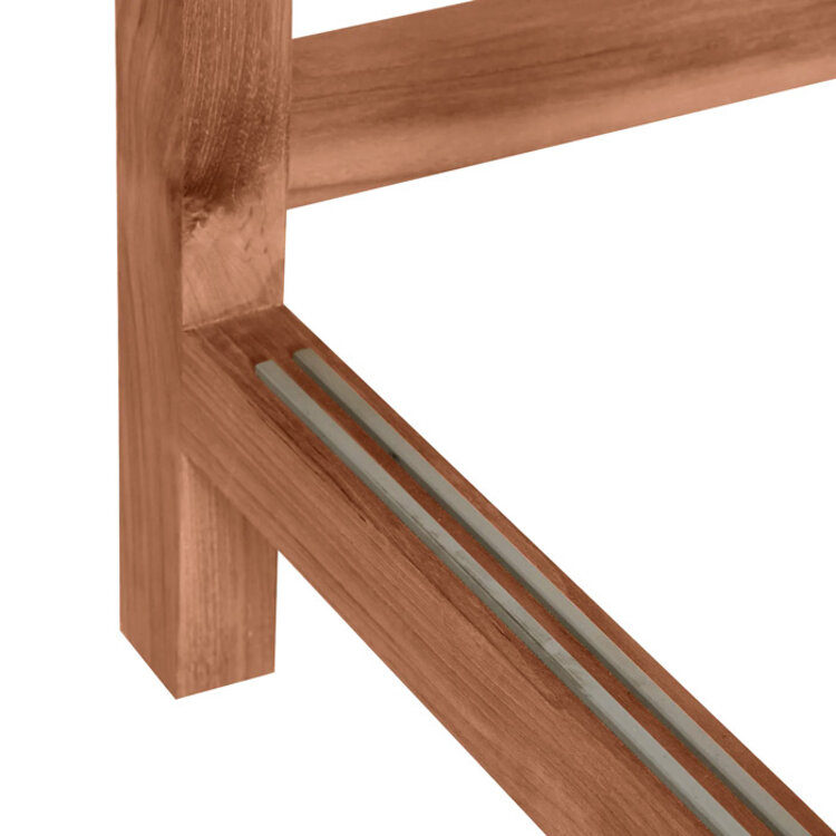 SUMMER CLASSICS LUCY OUTDOOR TEAK STOOL