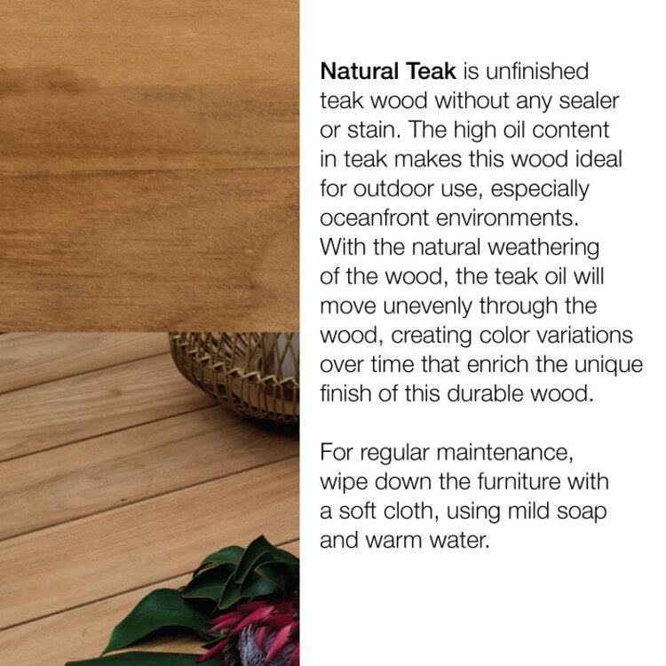 SUMMER CLASSICS LUCY OUTDOOR TEAK STOOL