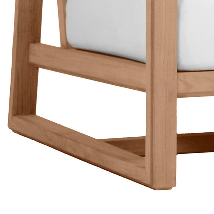 SUMMER CLASSICS LUCY OUTDOOR TEAK CLUB CHAIR