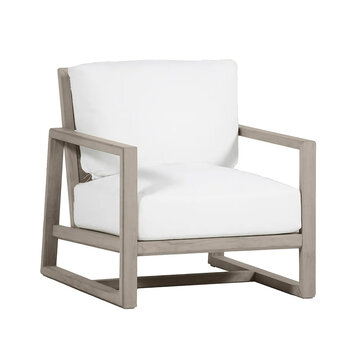 SUMMER CLASSICS LUCY OUTDOOR TEAK CLUB CHAIR