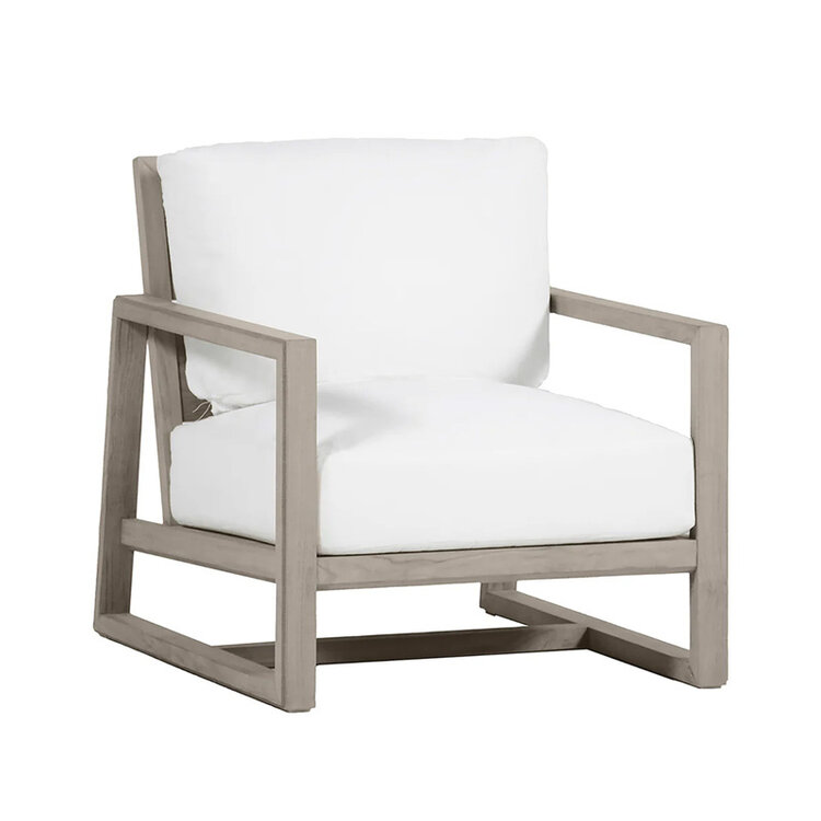 SUMMER CLASSICS LUCY OUTDOOR TEAK CLUB CHAIR