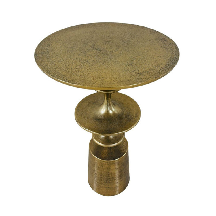 WAVEY BRASS SIDE TABLE