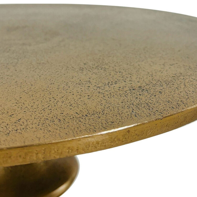WAVEY BRASS SIDE TABLE