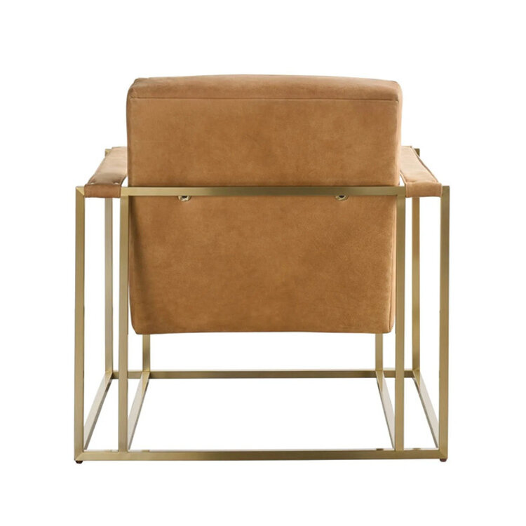 JANSSON LEATHER CHAIR, SANDSTONE