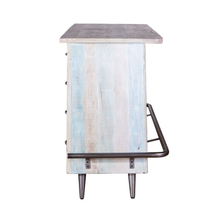 HOME TRENDS DESIGN MALTA BAR, VINTAGE TEAL