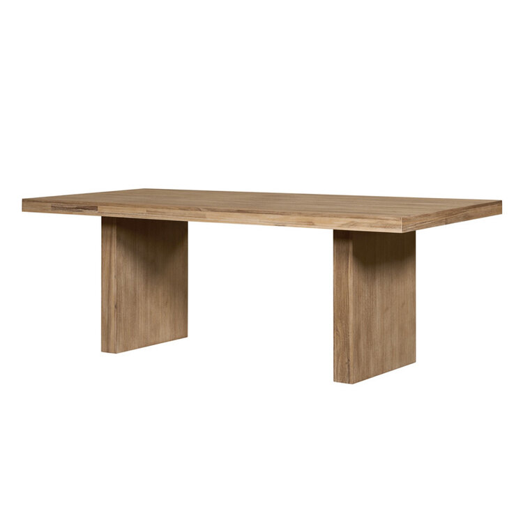 BEDFIELD PLINTH DINING TABLE, BRUSHED SMOKE