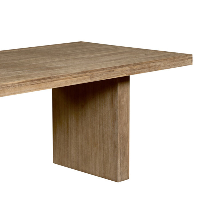 BEDFIELD PLINTH DINING TABLE, BRUSHED SMOKE