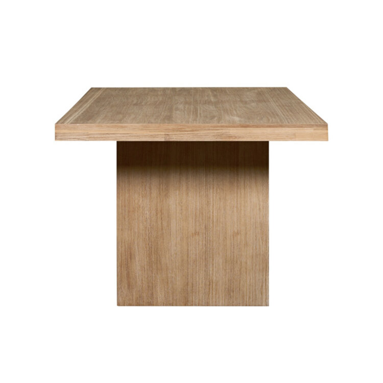 BEDFIELD PLINTH DINING TABLE, BRUSHED SMOKE