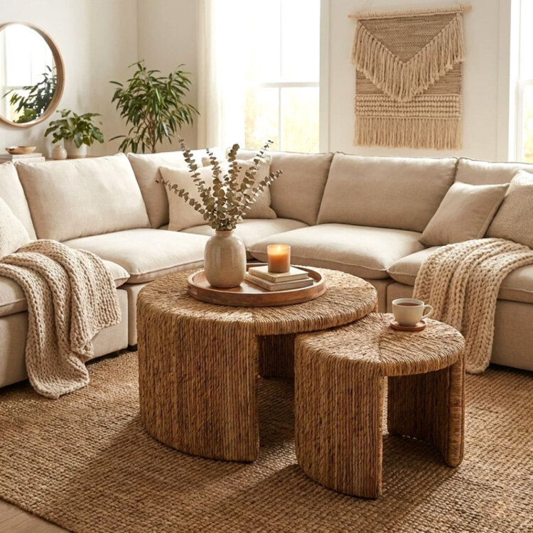 PLAINS NESTING ROUND COFFEE TABLES