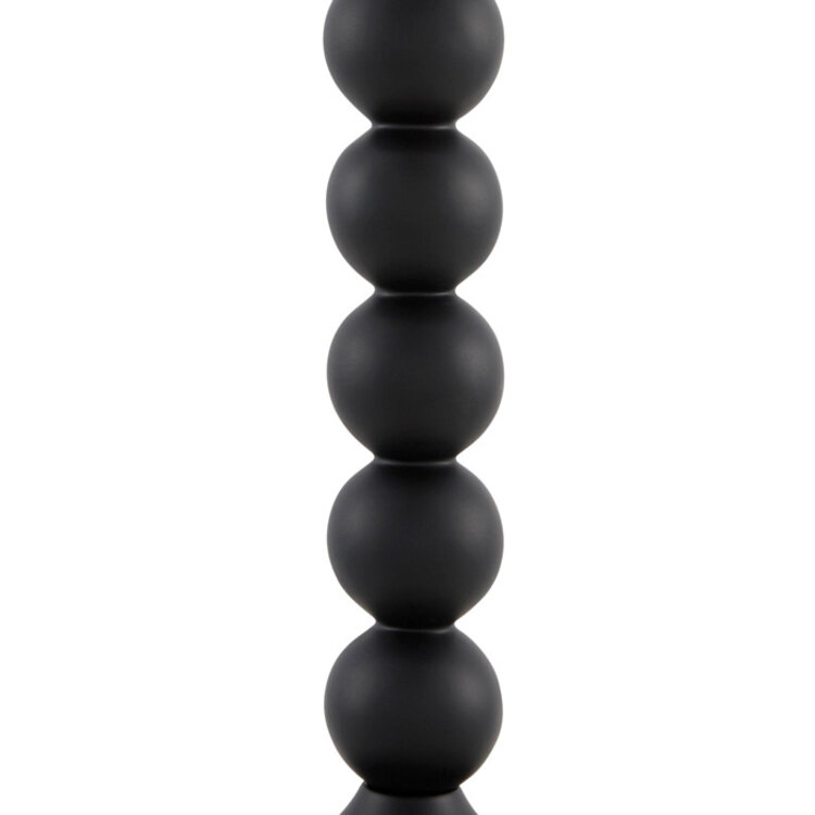 ZELDA FLOOR LAMP, HAND PAINTED BLACK