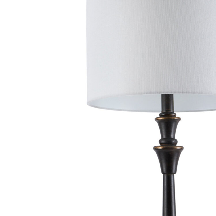 BETTINY FLOOR LAMP, HAND FINISHED BLACK