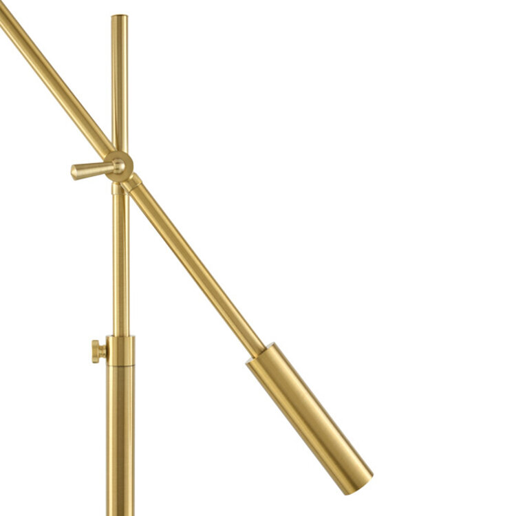 LUCENZA FLOOR LAMP, ELECTROPLATED GOLD