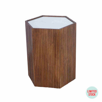 LR HOME SERGEY HEXAGON END TABLE