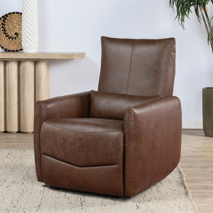 THATCHER LEATHER POWER RECLINER