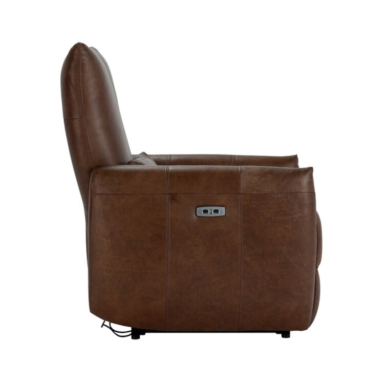 THATCHER LEATHER POWER RECLINER