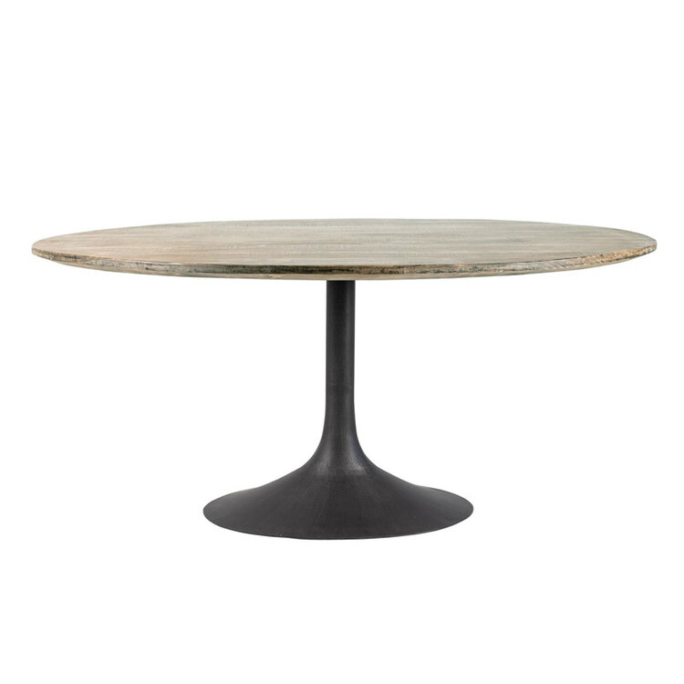 HANSEN ROUND DINING TABLE, ANTIQUE
