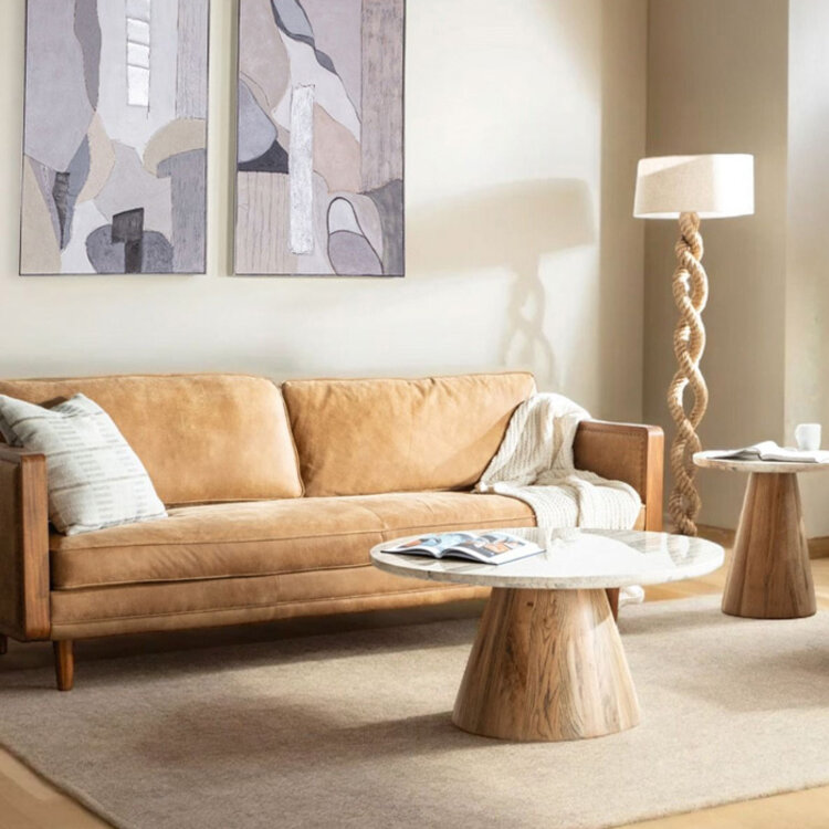 HOME TRENDS DESIGN VIVIAN ROUND COFFEE TABLE