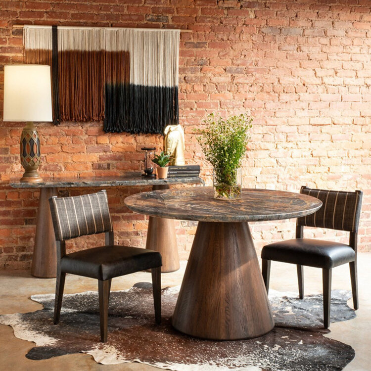 HOME TRENDS DESIGN VIVIAN ROUND DINING TABLE