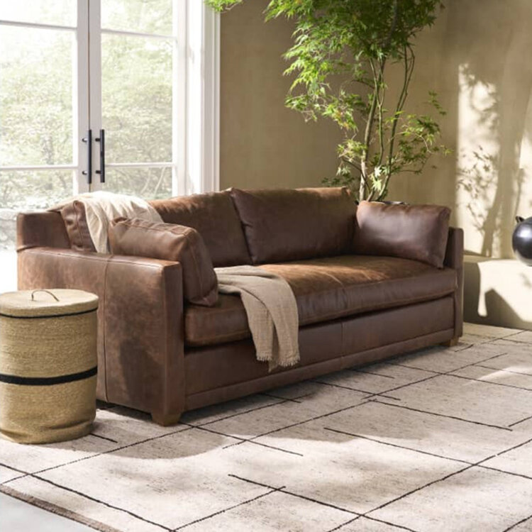 SYBIL BESPOKE LEATHER SOFA