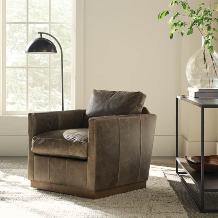 ALLISON LEATHER SWIVEL CHAIR