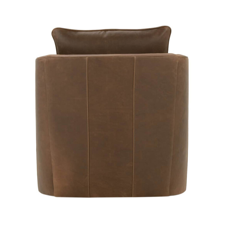 KITTREDGE LEATHER SWIVEL CHAIR