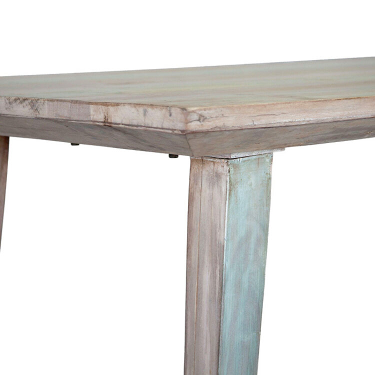 HOME TRENDS DESIGN MALTA DINING TABLE, VINTAGE TEAL