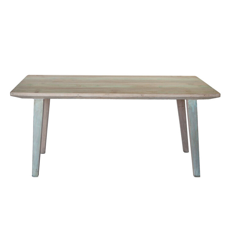 HOME TRENDS DESIGN MALTA DINING TABLE, VINTAGE TEAL