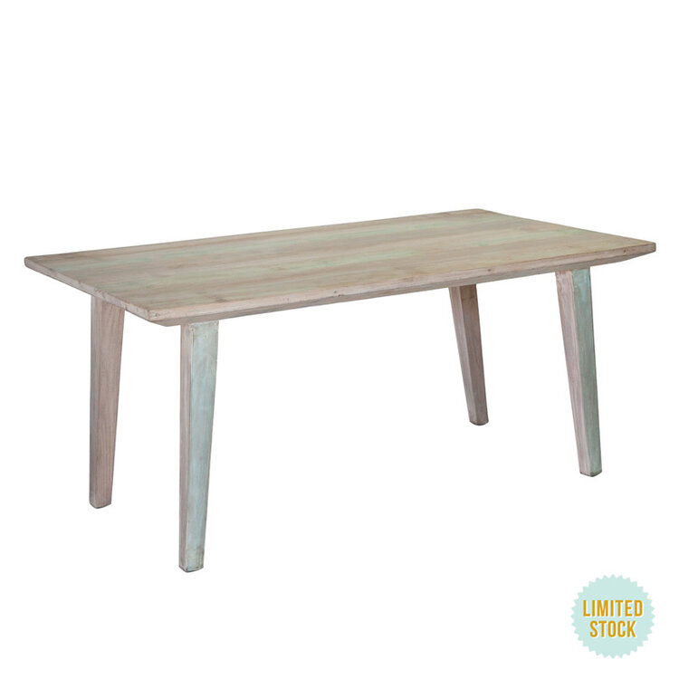 HOME TRENDS DESIGN MALTA DINING TABLE, VINTAGE TEAL
