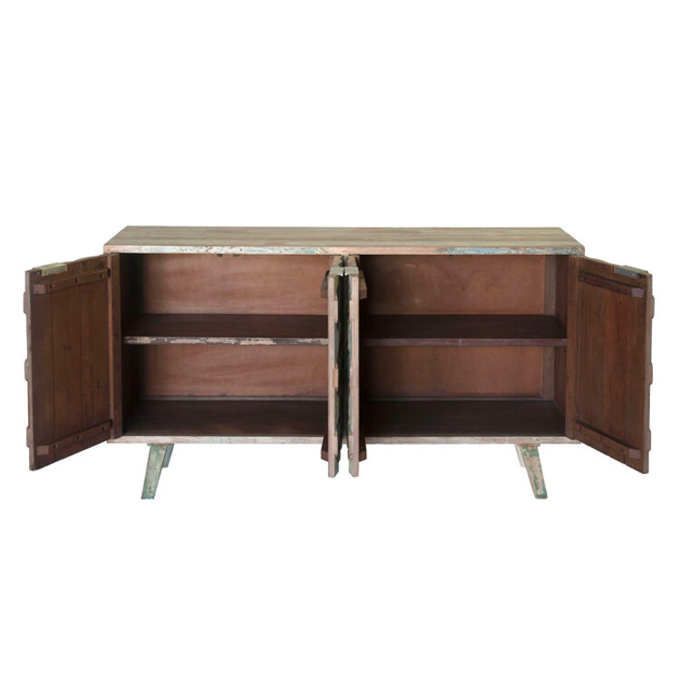 HOME TRENDS DESIGN MALTA SIDEBOARD, VINTAGE TEAL