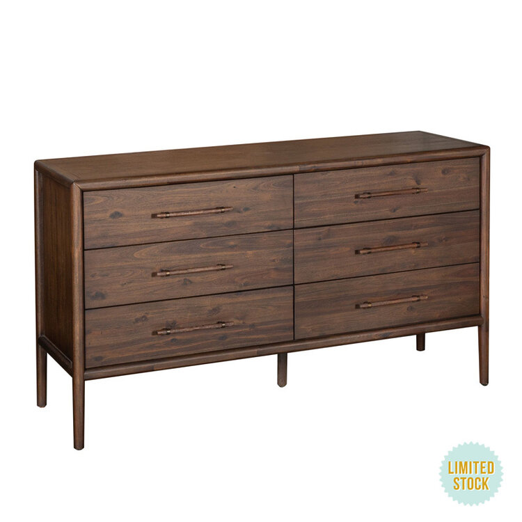 HOME TRENDS DESIGN CLARK 6-DRAWER DRESSER
