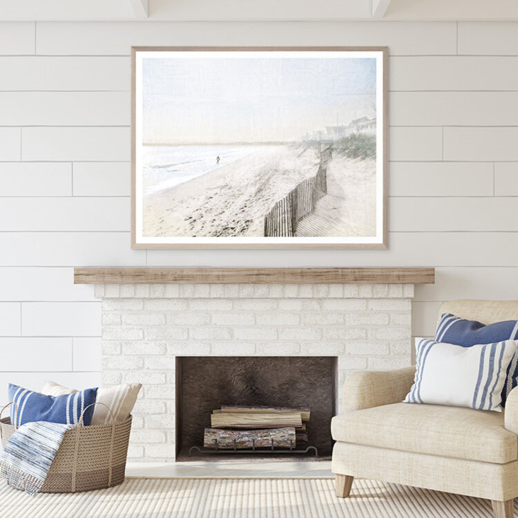 SEABROOK BEACH NH FRAMED PRINT