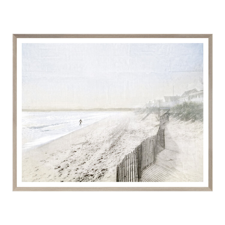 SEABROOK BEACH NH FRAMED PRINT