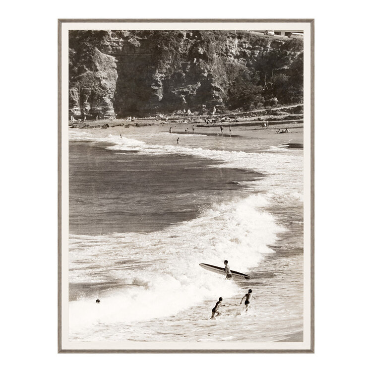 AVALON BEACH C. 1965 FRAMED PRINT