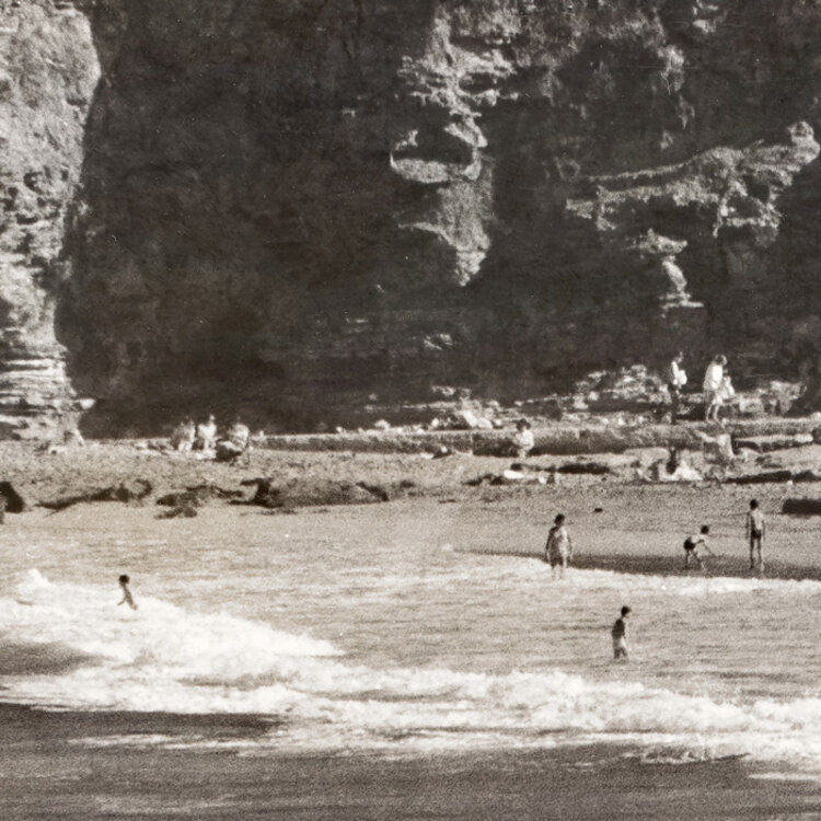 AVALON BEACH C. 1965 FRAMED PRINT