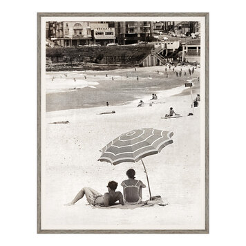 COOGEE BEACH C. 1965 FRAMED PRINT