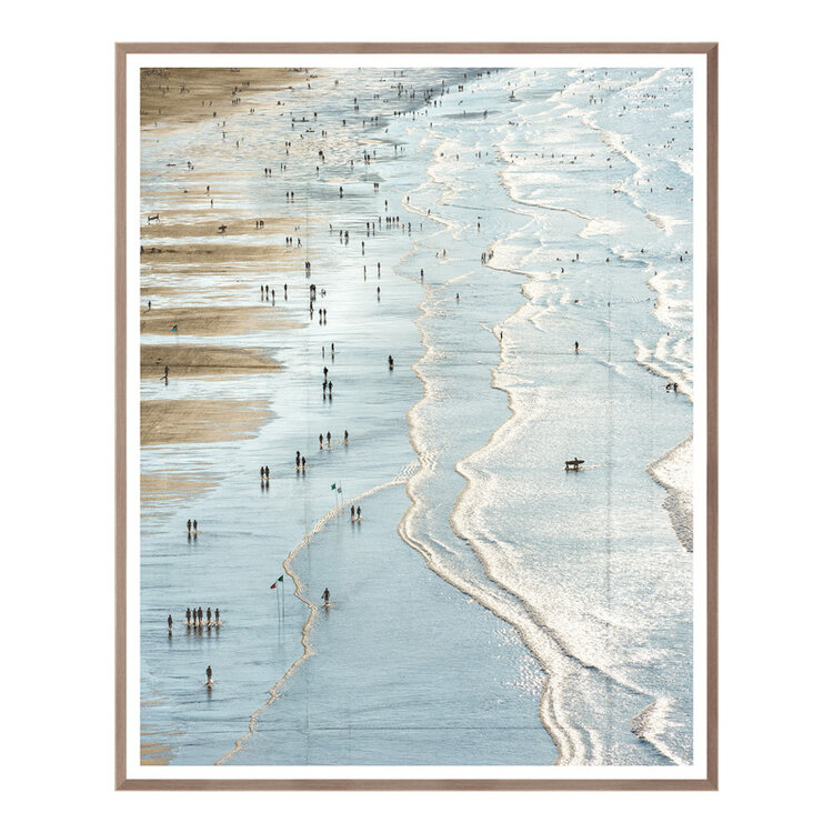 PLAYA DE ZARAUTZ FRAMED PRINT