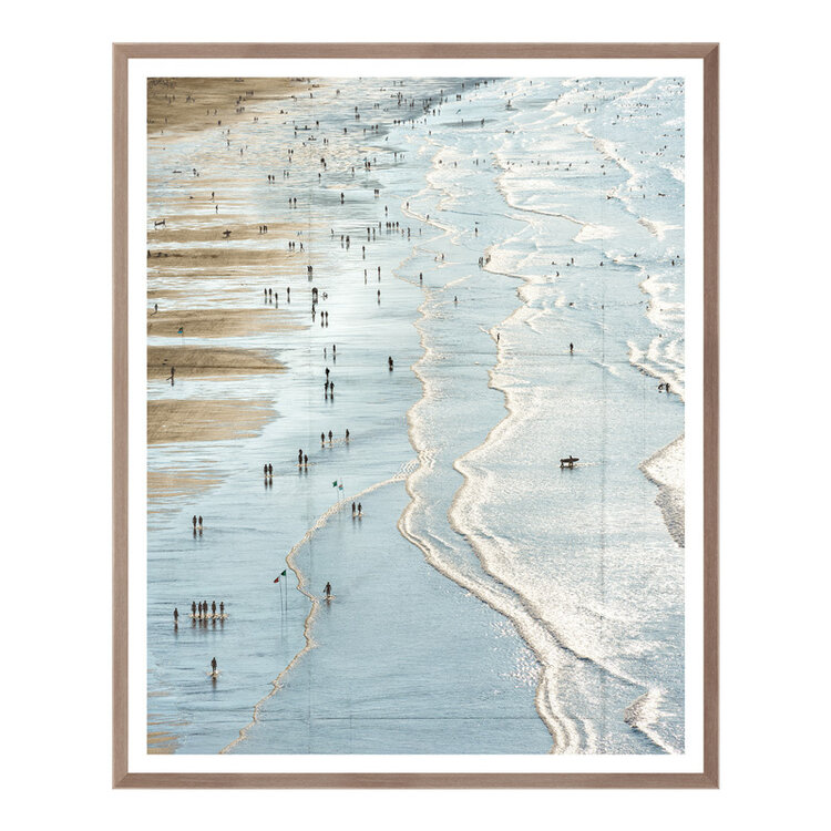 PLAYA DE ZARAUTZ FRAMED PRINT