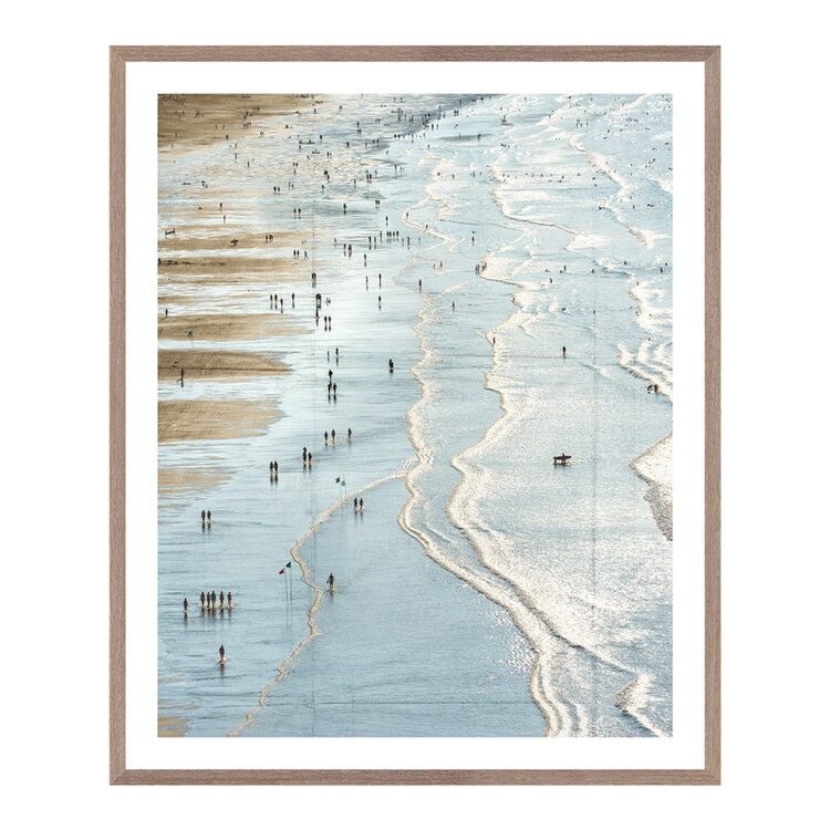 PLAYA DE ZARAUTZ FRAMED PRINT