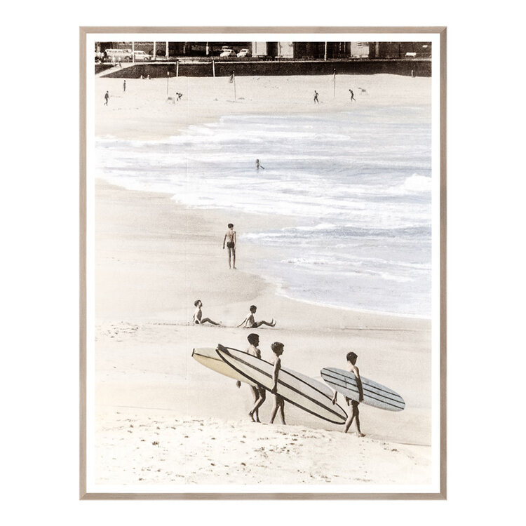 SURFING TRIO FRAMED PRINT