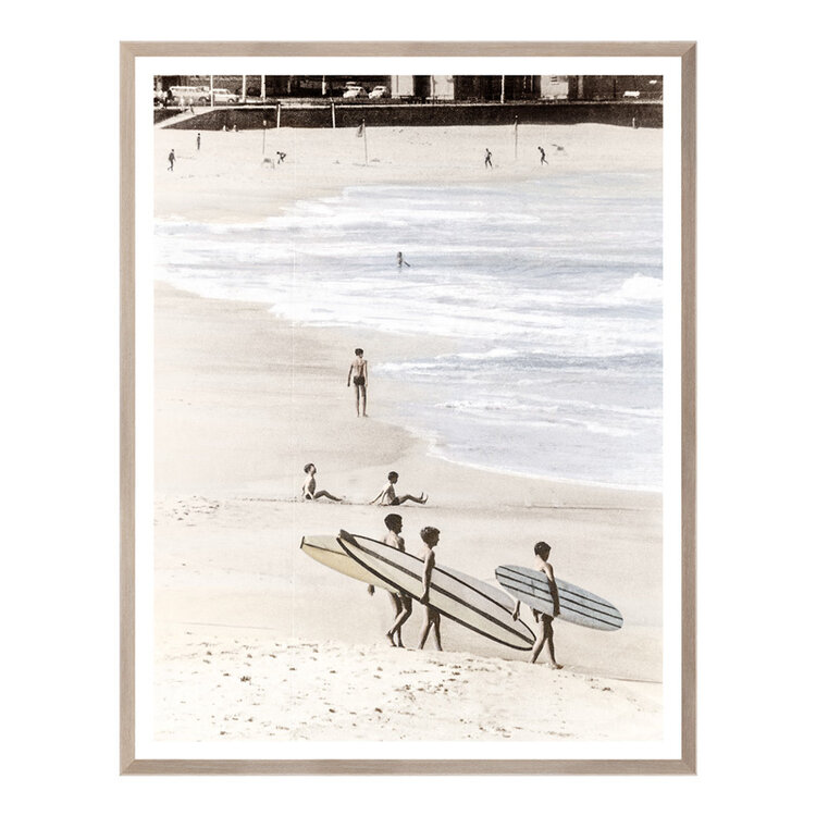 SURFING TRIO FRAMED PRINT