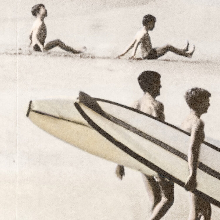 SURFING TRIO FRAMED PRINT