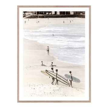 SURFING TRIO FRAMED PRINT