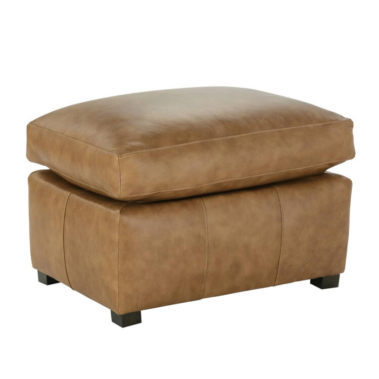 DOSS LEATHER OTTOMAN
