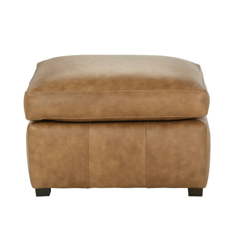 DOSS LEATHER OTTOMAN