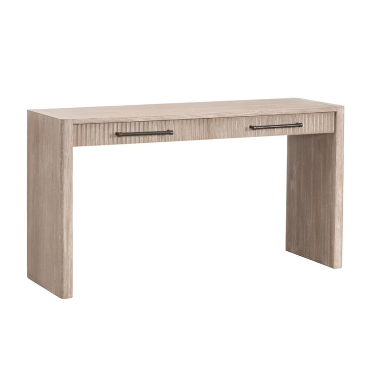 SAWYER CONSOLE DESK, NATURAL GRAY