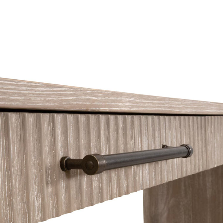 SAWYER CONSOLE DESK, NATURAL GRAY