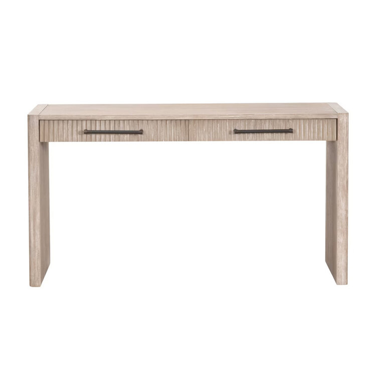 SAWYER CONSOLE DESK, NATURAL GRAY