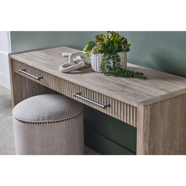 SAWYER CONSOLE DESK, NATURAL GRAY