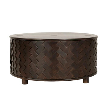ESTHER ROUND STORAGE COFFEE TABLE